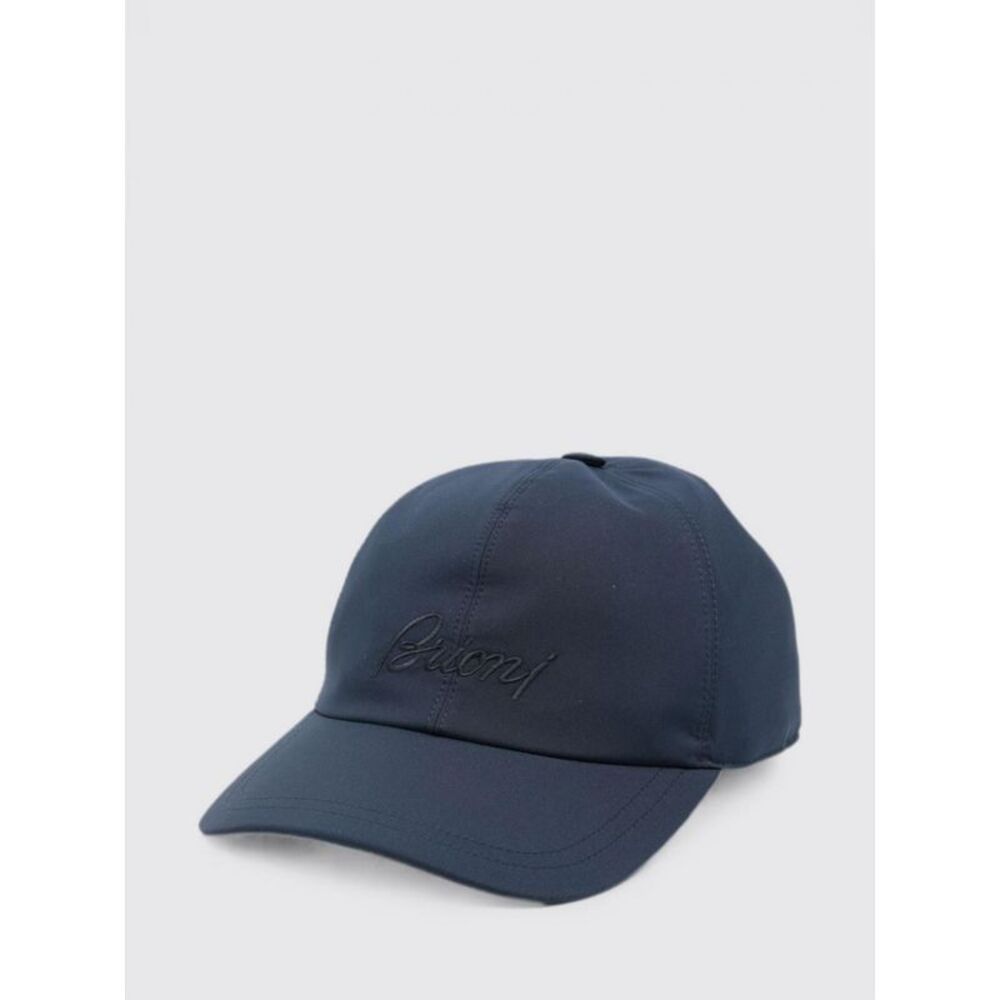 Brioni Men Polyester Baseball Cap Brioni With Tone-On-Tone Embroidered Logo